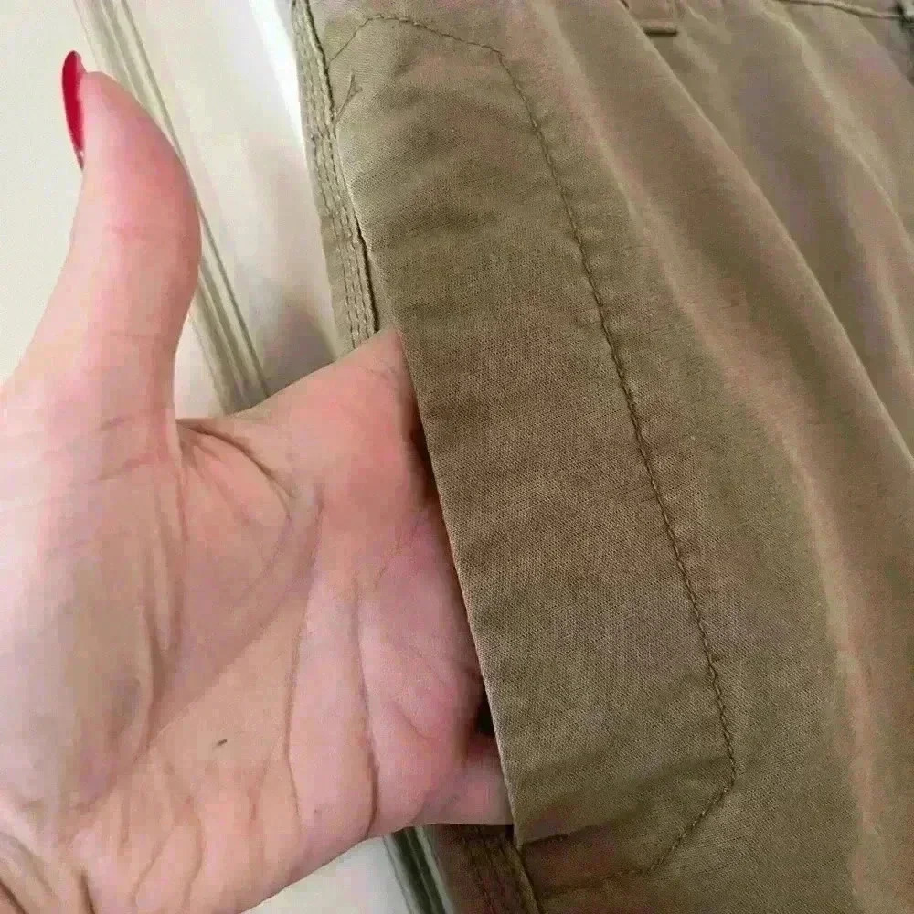 Men’s Izod Trousers Dress Pants Tan With Pockets Size 34 X30 - Picture 5 of 10